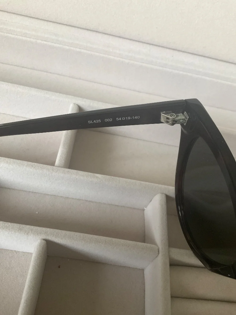 SAINT LAURENT 425 YSL SL425 003 Brown Havana Green Cat Eye Classic Sunglasses